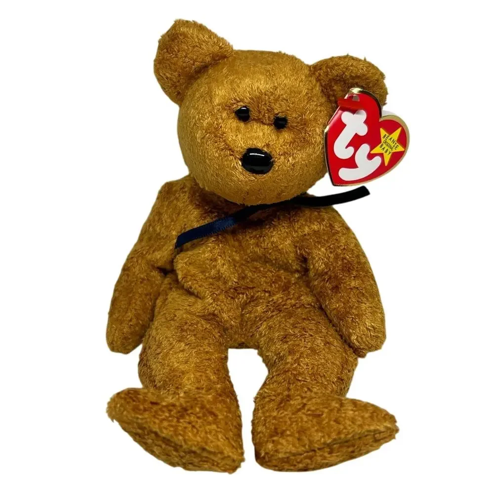 TY BEANIE BABIES FUZZ the BEAR DOB: 7/23/1998 Plush Stuffed Animal
